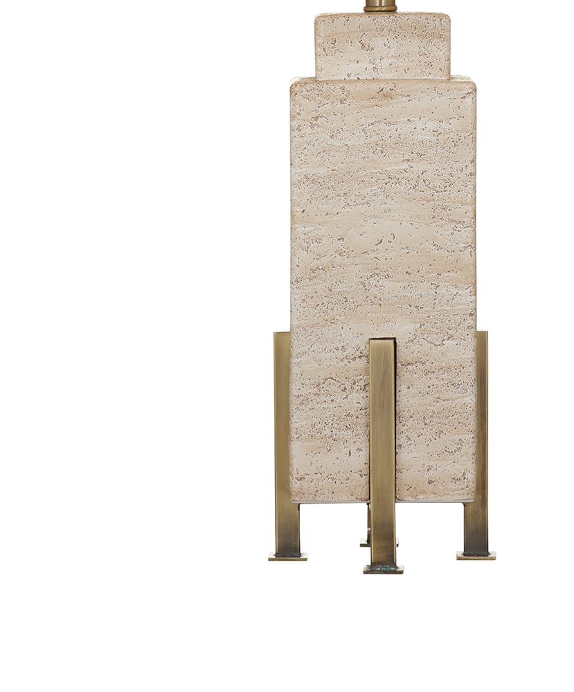 Bassett Mirror - Iris 31" Beige Concrete & Metal Table Lamp - L4560T view 4