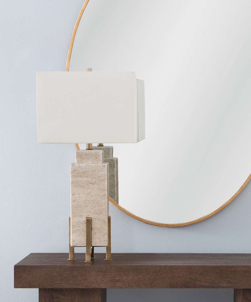 Bassett Mirror - Iris 31" Beige Concrete & Metal Table Lamp - L4560T view 5