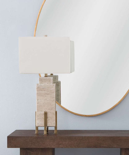 Bassett Mirror - Iris 31" Beige Concrete & Metal Table Lamp - L4560T view 5