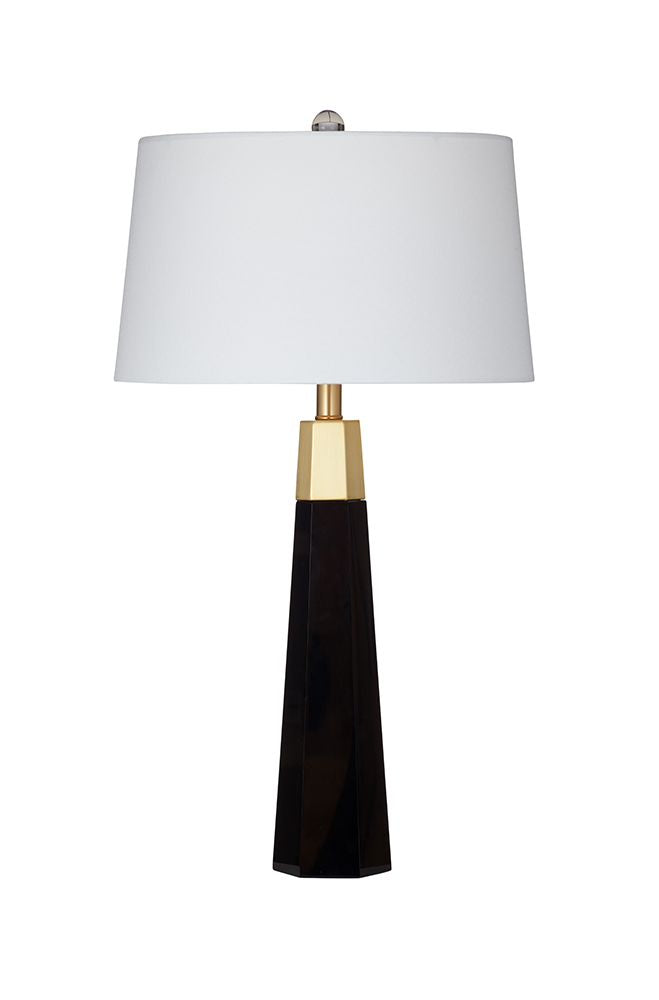 Bassett Mirror - Jassy 28" Black Crystal Table Lamp - L4649T view 1