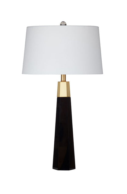 Bassett Mirror - Jassy 28" Black Crystal Table Lamp - L4649T view 1