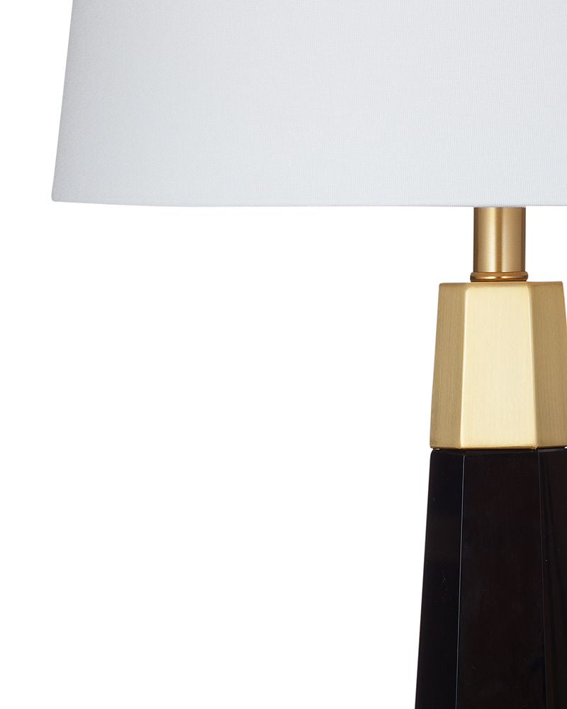 Bassett Mirror - Jassy 28" Black Crystal Table Lamp - L4649T view 2