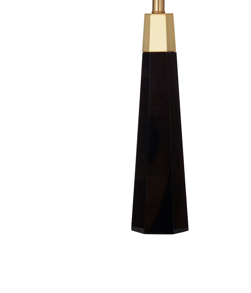 Bassett Mirror - Jassy 28" Black Crystal Table Lamp - L4649T view 3