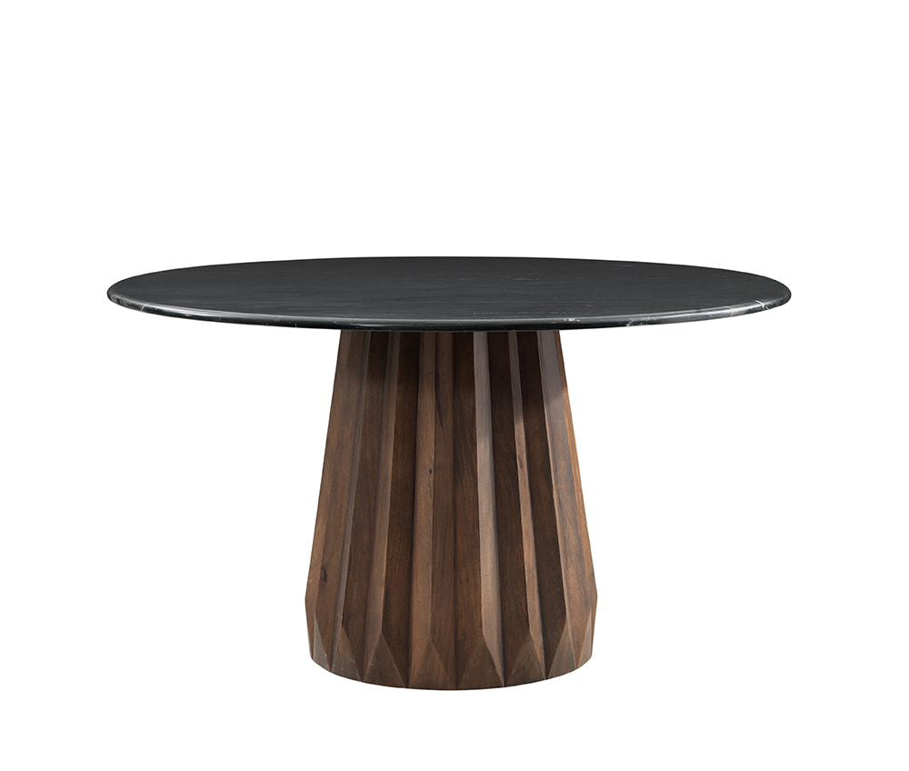 Bassett Mirror - Jennings 54" Black Marble Dining Table - 6001-700B-T view 1