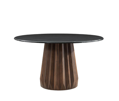 Bassett Mirror - Jennings 54" Black Marble Dining Table - 6001-700B-T view 1
