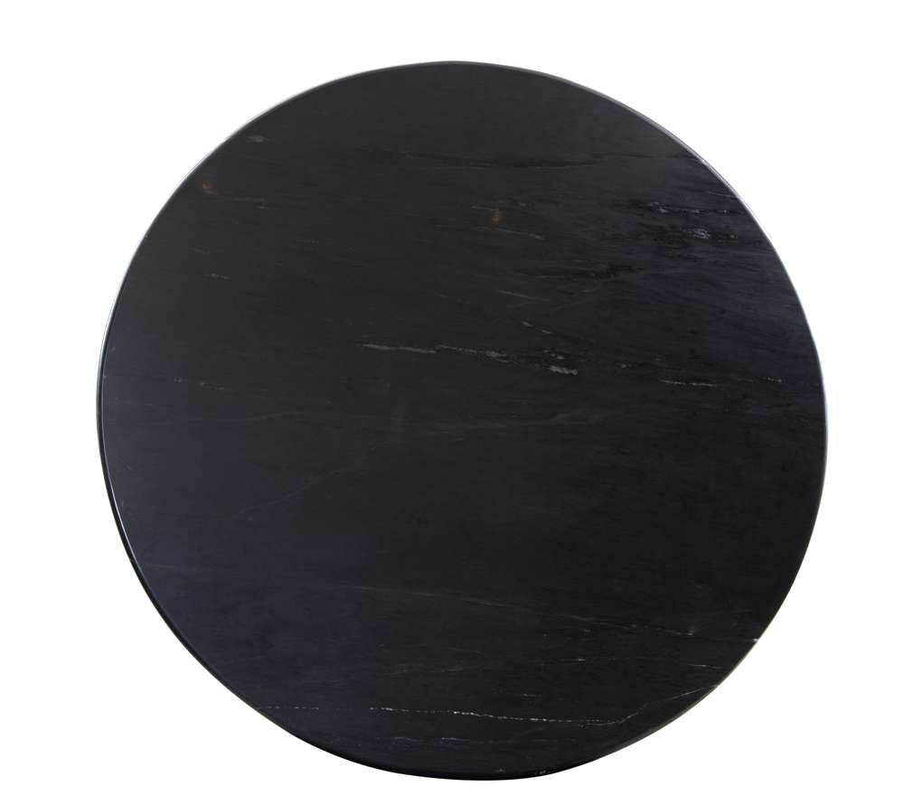 Bassett Mirror - Jennings 54" Black Marble Dining Table - 6001-700B-T view 3