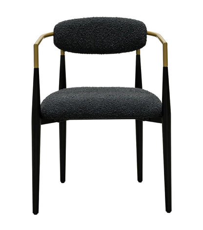 Bassett Mirror - Jenson Black Boucle Arm Dining Chair (Set of 2) - 6112-DR-810-2 view 2