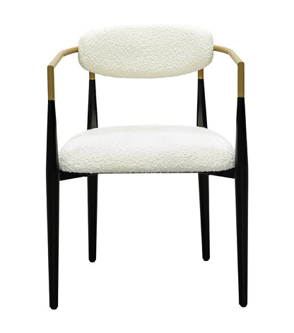 Bassett Mirror - Jenson Ivory Boucle Arm Dining Chair (Set of 2) - 6111-DR-810-2 view 2