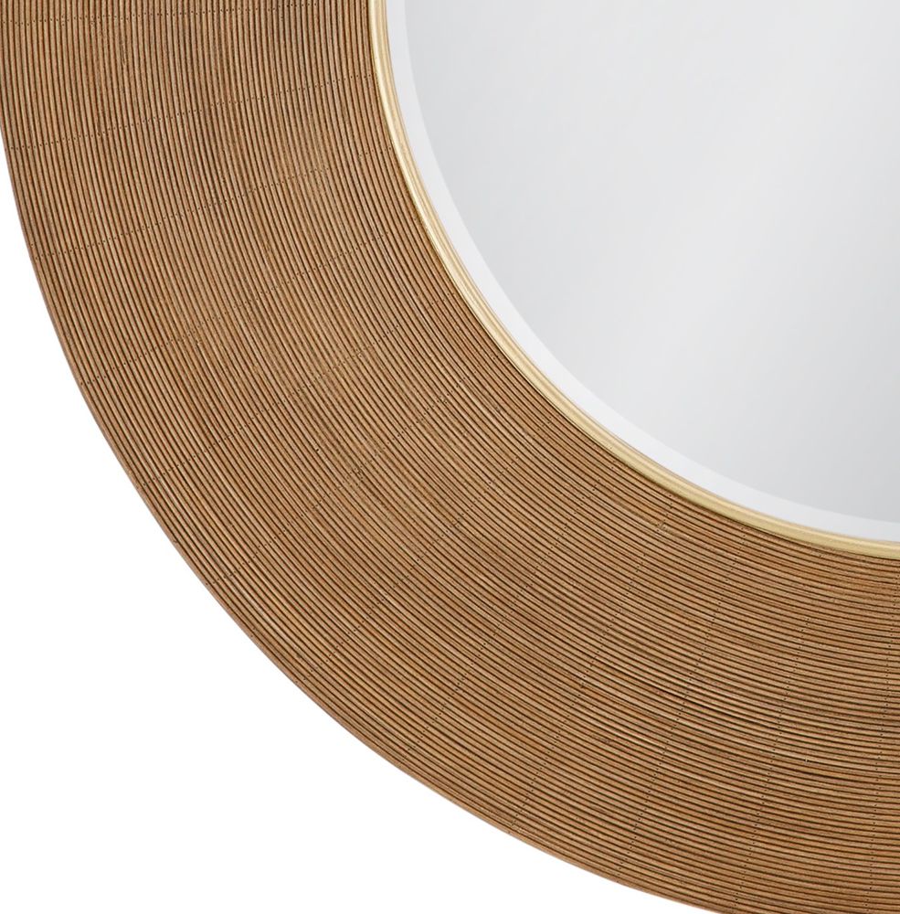 Bassett Mirror - June 48" Natural Rattan Round Wall Mirror - M5388 view 3