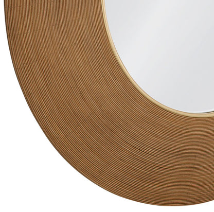 Bassett Mirror - June 48" Natural Rattan Round Wall Mirror - M5388 view 4