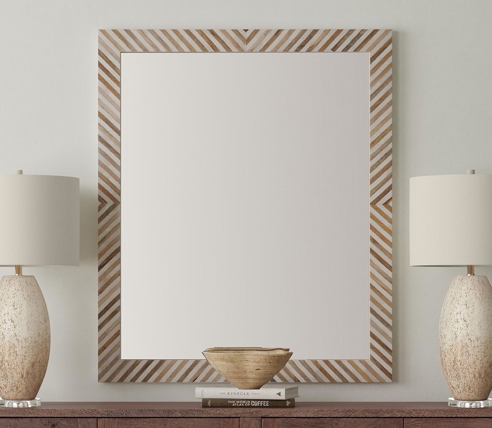 Bassett Mirror - Karl 48" Natural Rectangular Wall Mirror - M5215 view 5