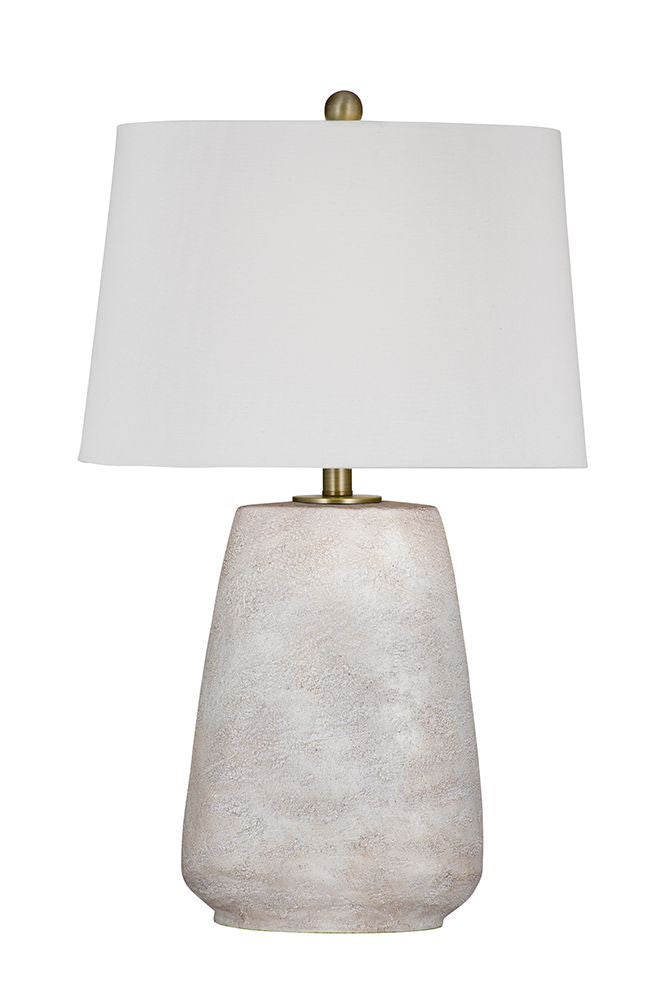Bassett Mirror - Kasi 27" White Resin Table Lamp - L4396T view 1