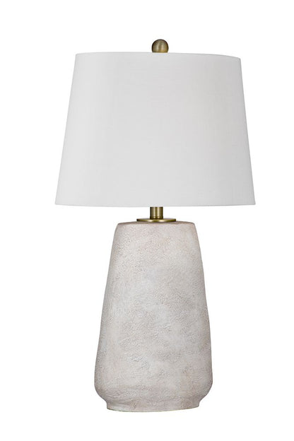 Bassett Mirror - Kasi 27" White Resin Table Lamp - L4396T view 2
