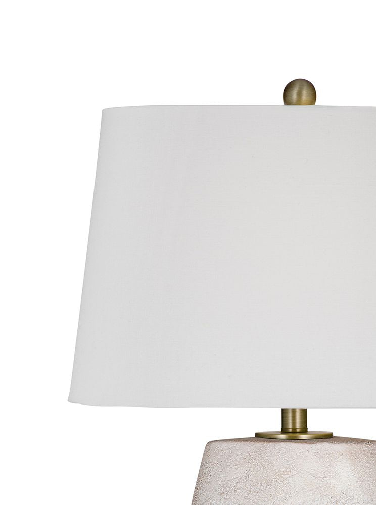 Bassett Mirror - Kasi 27" White Resin Table Lamp - L4396T view 3