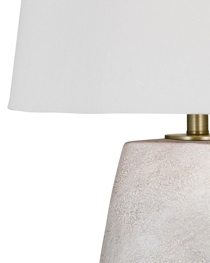 Bassett Mirror - Kasi 27" White Resin Table Lamp - L4396T view 4