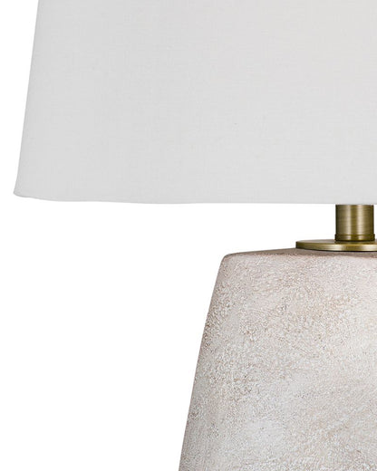 Bassett Mirror - Kasi 27" White Resin Table Lamp - L4396T view 4