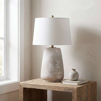 Bassett Mirror - Kasi 27" White Resin Table Lamp - L4396T view 5