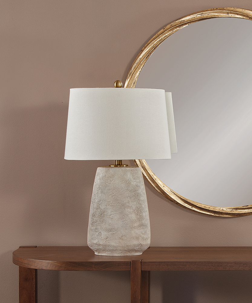 Bassett Mirror - Kasi 27" White Resin Table Lamp - L4396T view 6