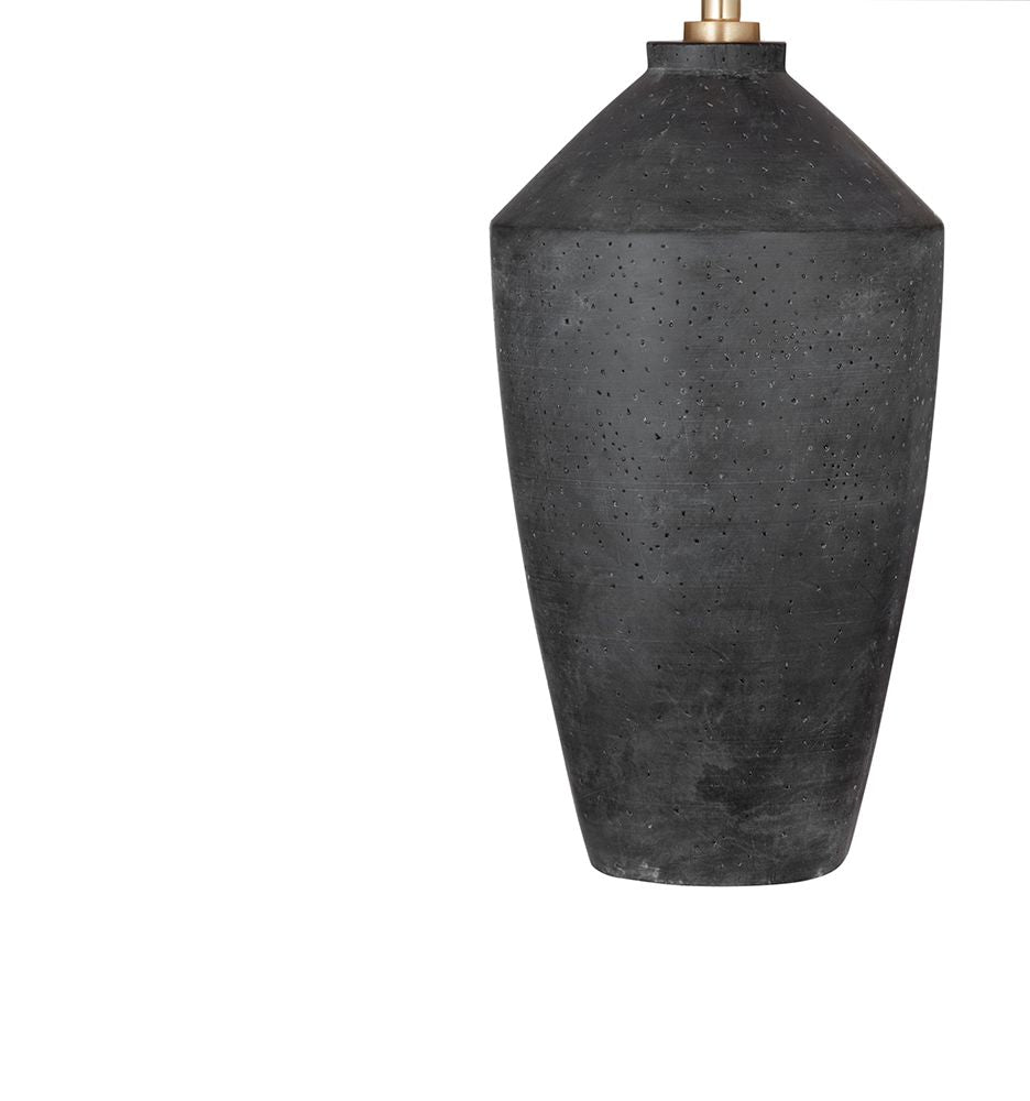 Bassett Mirror - Kaycee 35" Matte Black Concrete Table Lamp - L4641T view 3