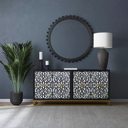 Bassett Mirror - Kaycee 35" Matte Black Concrete Table Lamp - L4641T view 6