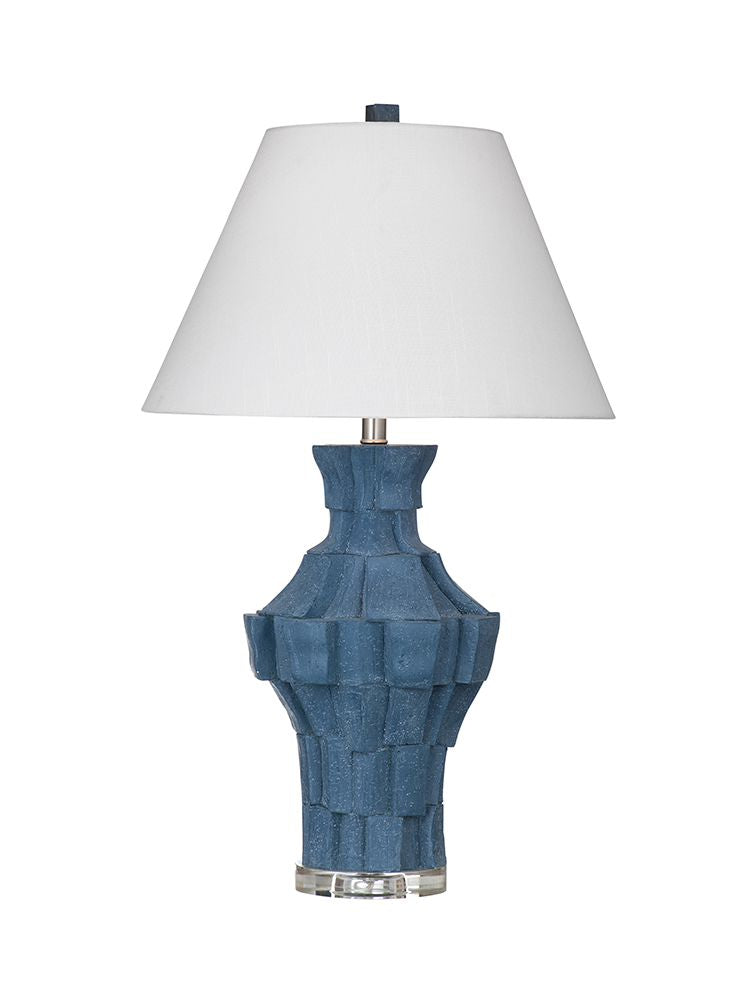 Bassett Mirror - Kenora 30" Blue Resin Table Lamp - L4639T view 1
