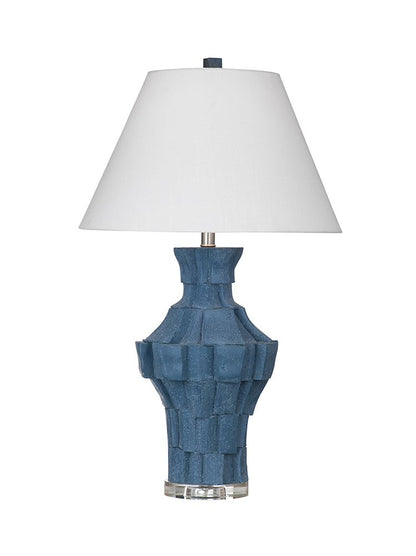Bassett Mirror - Kenora 30" Blue Resin Table Lamp - L4639T view 1