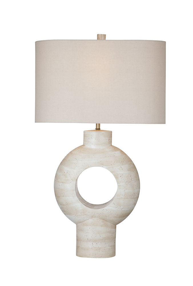 Bassett Mirror - Kent 30" Cream Resin Table Lamp - L4606T view 1