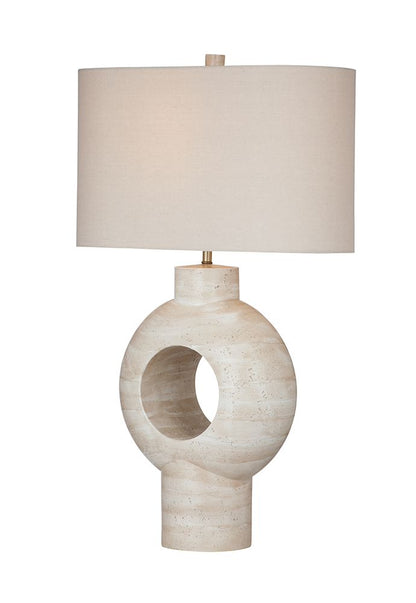 Bassett Mirror - Kent 30" Cream Resin Table Lamp - L4606T view 2