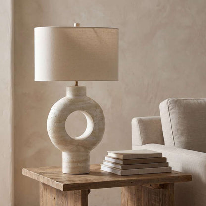 Bassett Mirror - Kent 30" Cream Resin Table Lamp - L4606T view 5