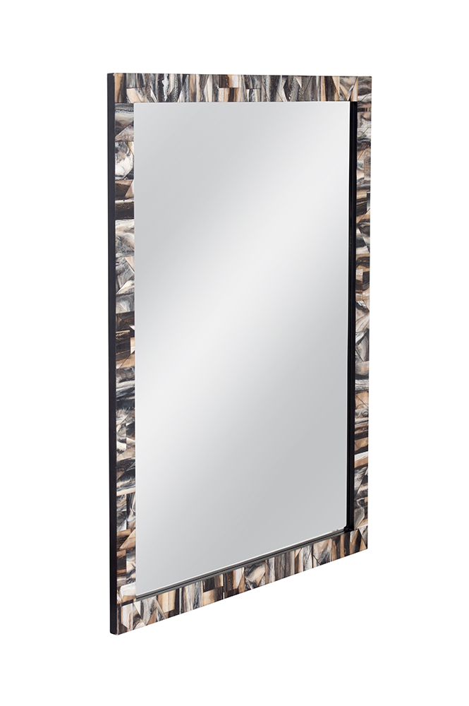 Bassett Mirror - Kervo 58" Black Rectangular Wall Mirror - M5218 view 2