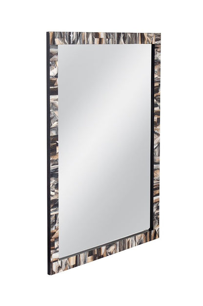 Bassett Mirror - Kervo 58" Black Rectangular Wall Mirror - M5218 view 2