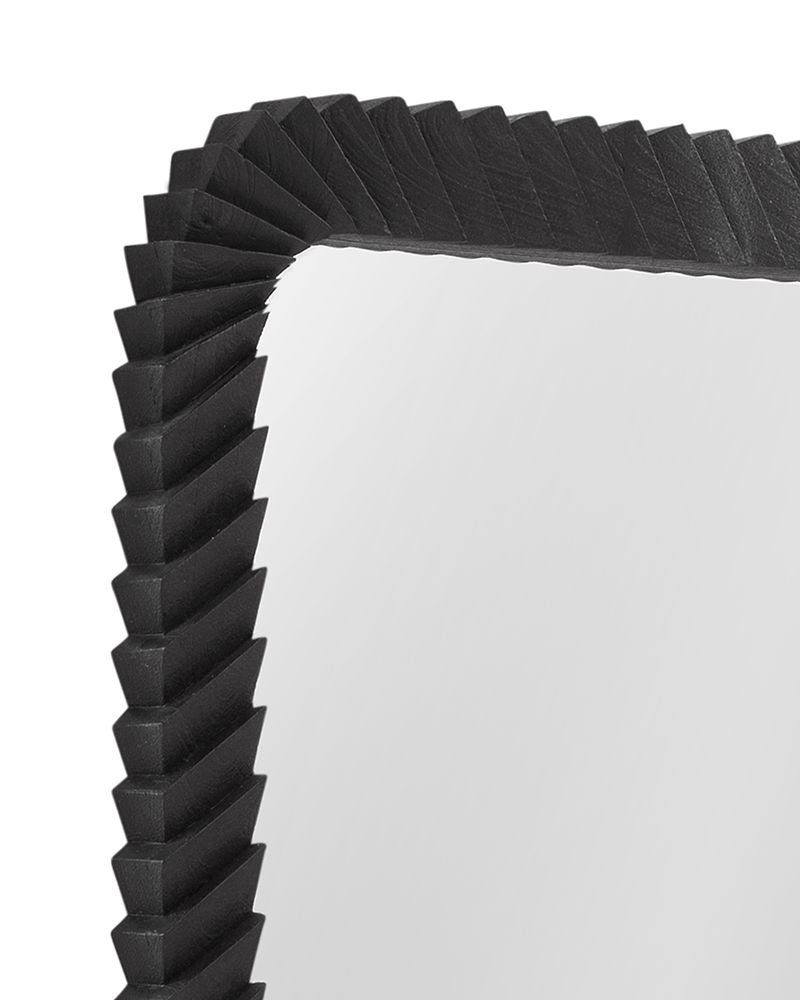 Bassett Mirror - Kindlow 78" Black Floor Mirror - M5210 view 3
