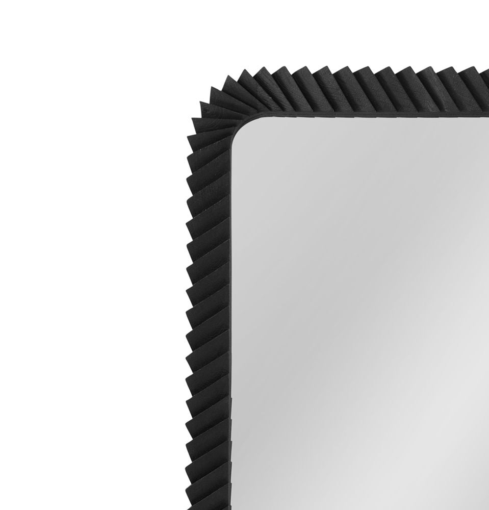 Bassett Mirror - Kindlow 78" Black Floor Mirror - M5210 view 4