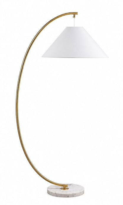Bassett Mirror - Knightly 64" Brass Metal Floor Lamp - L4731F view 1