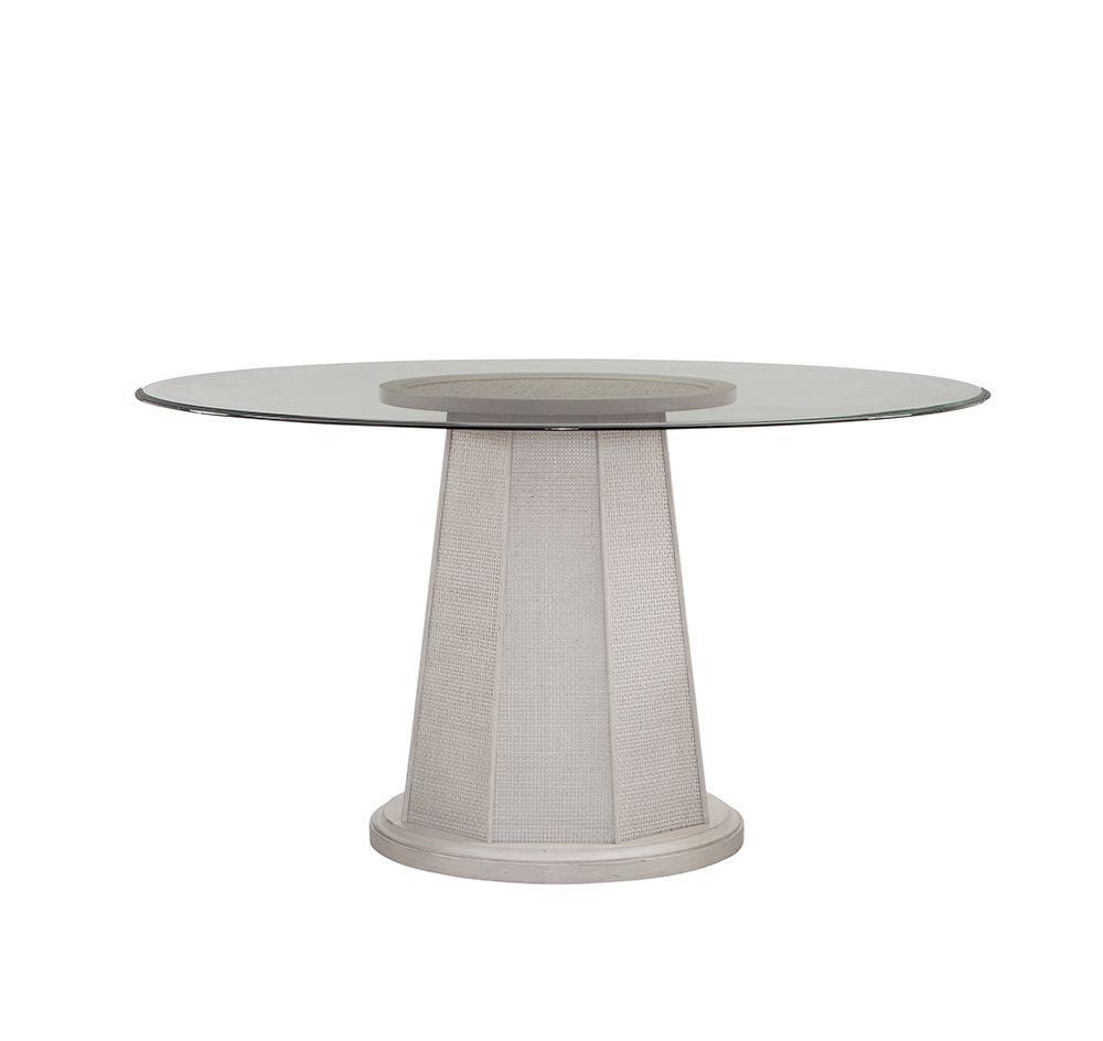 Bassett Mirror - Korey 48" Whitewashed Pedestal Dining Table - 7096-700-045 view 2