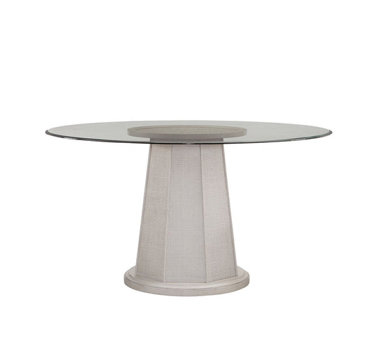 Bassett Mirror - Korey 54" Whitewashed Round Pedestal Dining Table - 7096-700-095 view 1
