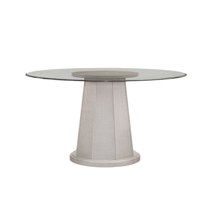 Bassett Mirror - Korey 54" Whitewashed Round Pedestal Dining Table - 7096-700-095 view 2