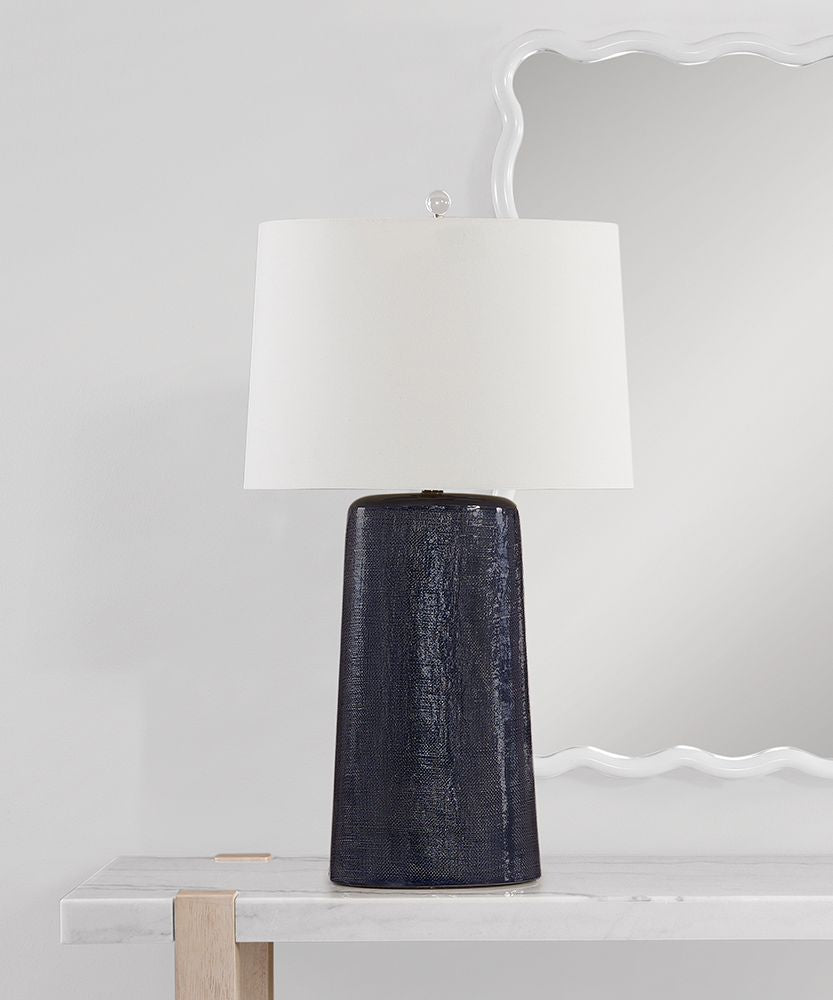 Bassett Mirror - Lancaster 32" Blue Ceramic Table Lamp - L4514T view 6