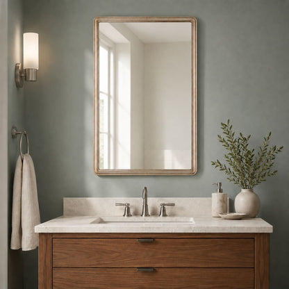 Bassett Mirror - Lancelle 36" Silver Rectangular Wall Mirror - M5126 view 5