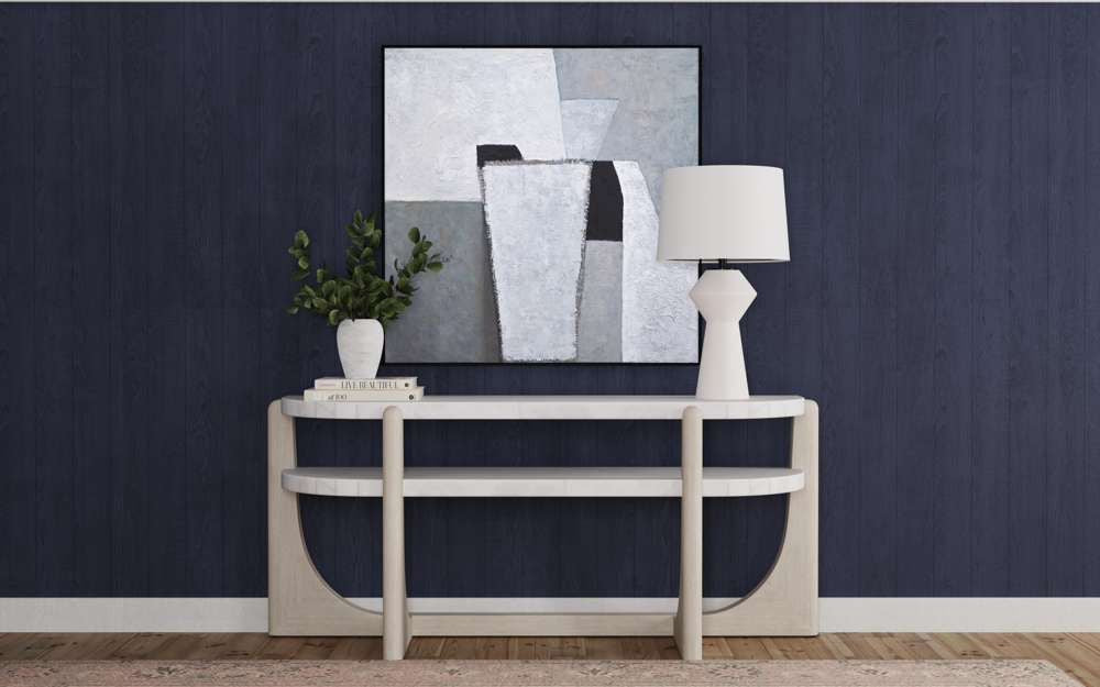 Bassett Mirror - Landen Gray Abstract Framed Canvas - 7301-005 view 5