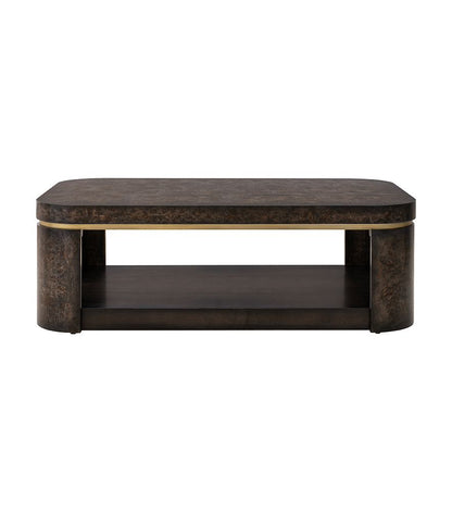 Bassett Mirror - Langford Black Burl Coffee Table - 6031-LR-100 view 2