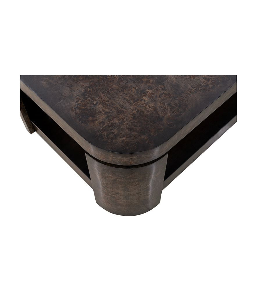 Bassett Mirror - Langford Black Burl Coffee Table - 6031-LR-100 view 4