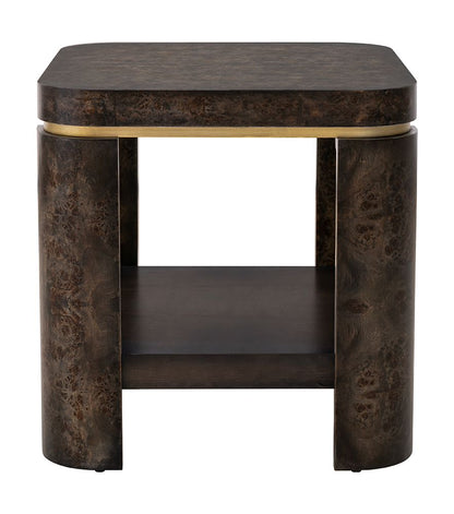 Bassett Mirror - Langford Black Burl End Table - 6031-LR-250 view 2