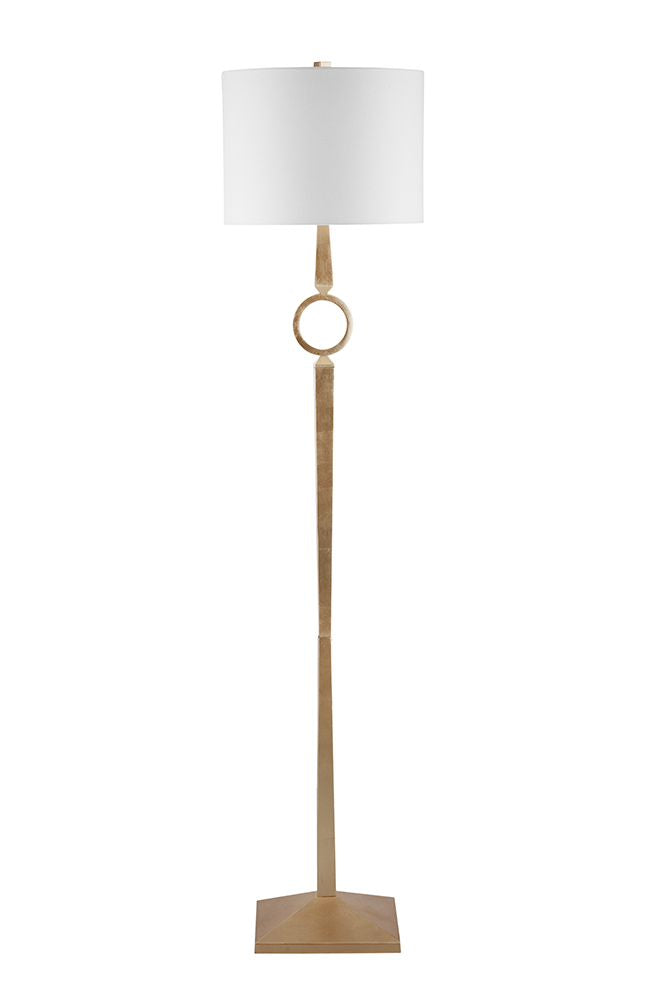 Bassett Mirror - Langley 67" Gold Metal Floor Lamp - L4621F view 1