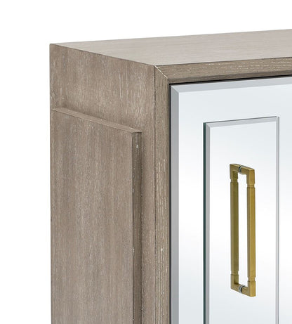 Bassett Mirror - Lansing 40" Cerused Gray Oak Three-Door Storage Cabinet - 2542-DR-576 view 5