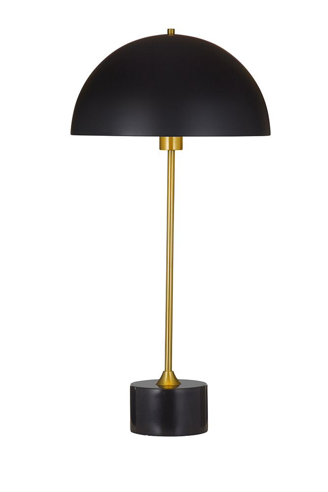 Bassett Mirror - Latham 30" Black Metal and Marble Table Lamp - L4801T view 1