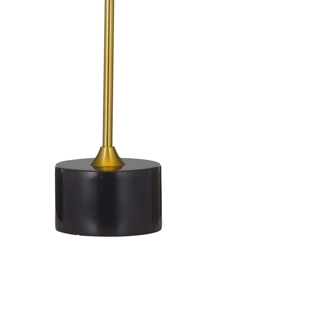 Bassett Mirror - Latham 30" Black Metal and Marble Table Lamp - L4801T view 3