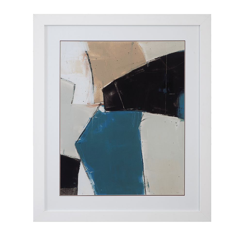 Bassett Mirror - Layers II White Framed Print - 9902-265B view 1