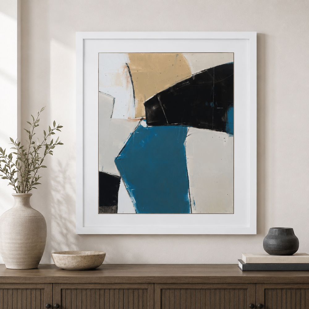 Bassett Mirror - Layers II White Framed Print - 9902-265B view 4