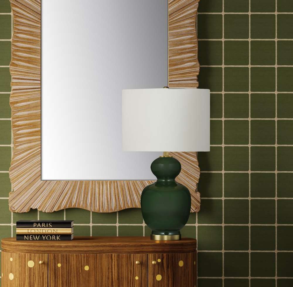 Bassett Mirror - Layla 28" Green Ceramic Table Lamp - L4660T view 4
